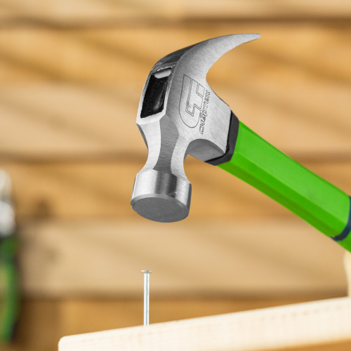 Молоток-гвоздодер, 450 г, фибергласовая обрезиненная рукоятка Сибртех купить в Москве с доставкой по всей России | ProtosMarket.ru