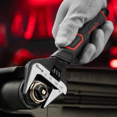 Ключ разводной, тонкие губки, фосфатированный, двухкомпонентная рукоятка, 200 мм, PRO Matrix по ценам производителя в Уфе с доставкой по всей России