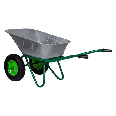 Тачка садово-строительная, 2-х колесная, усиленная, грузоподъемность 320 кг, объем 100 л по ценам производителя в Уфе с доставкой по всей России