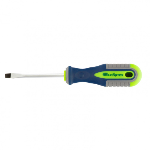 Отвертка, SL5 х 75 мм, CrV, трехкомпонентная рукоятка Сибртех по ценам производителя в Уфе с доставкой по всей России