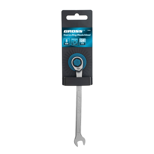 Ключ комбинированный трещоточный, 8 мм, количество зубьев 100 Gross по ценам производителя в Уфе с доставкой по всей России