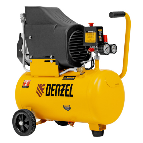 Компрессор воздушный DLC1300/24 безмасляный 1.3 кВт, 24 литра, 206 л/мин Denzel по ценам производителя в Уфе с доставкой по всей России