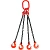 Строп цепной TOR 4СЦ г/п 17,0 т 6,0 м с самозакрывающимися крюками по ценам производителя в Уфе с доставкой по всей России