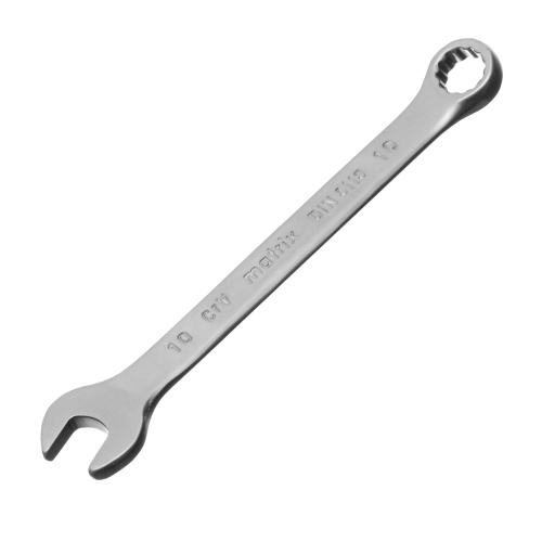 Ключ комбинированный, 10 мм, CrV, матовый хром Matrix по ценам производителя в Уфе с доставкой по всей России