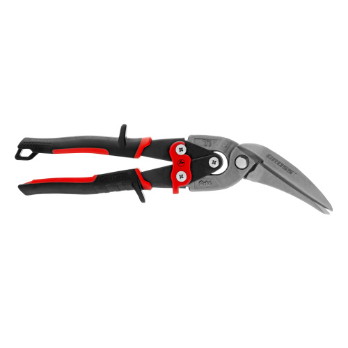 Ножницы по металлу "Piranha", 270 мм, прямой и левый проходной рез, сталь СrMo, двухкомпонентные рукоятки Gross по ценам производителя в Уфе с доставкой по всей России