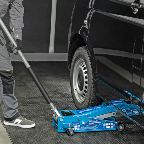 Домкрат гидравлический подкатной, быстрый подъем, 3 т, Quick, 130-465 мм, профессиональный Stels по ценам производителя в Уфе с доставкой по всей России