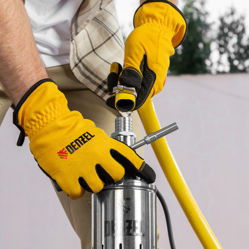 Скважинный насос DWS-4-100, винтовой, диаметр 4", 800 Вт, 1700 л/ч, напор 100 м Denzel по ценам производителя в Уфе с доставкой по всей России