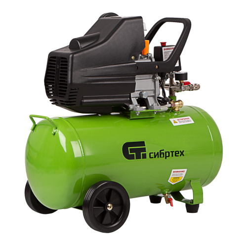 Компрессор воздушный КК-1500/50, 1.5 кВт, 198 л/мин, 50 л, прямой привод, масляный Сибртех по ценам производителя в Уфе с доставкой по всей России