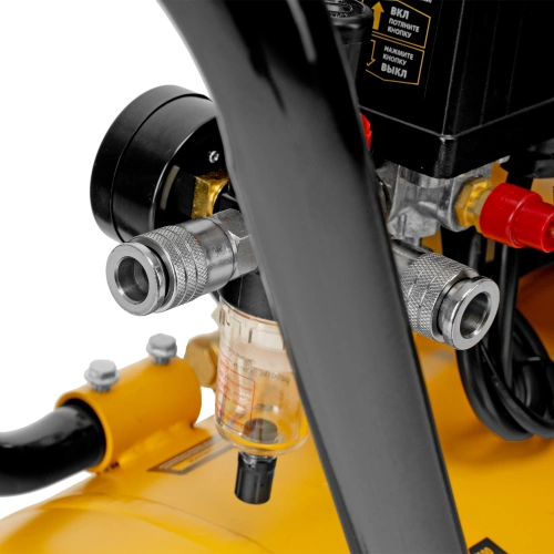 Компрессор безмасляный, малошумный DLS 1800/100,1800 Вт, 3x600, 100 л, 345 л/мин Denzel по ценам производителя в Уфе с доставкой по всей России