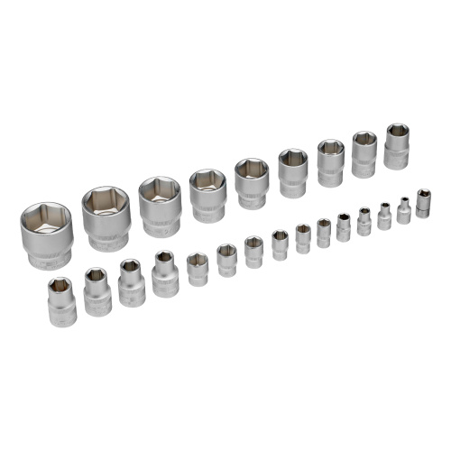 Набор инструментов, 1/2", 1/4", CrV, пластиковый кейс 76 предметов Stels по ценам производителя в Уфе с доставкой по всей России