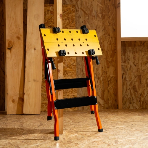 Верстак-тиски, 605 х 635 х 750 мм, портативный Sparta по ценам производителя в Уфе с доставкой по всей России