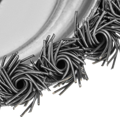 Щетка для УШМ, 150 мм, М14, "чашка", крученая проволока 0.8 мм Matrix по ценам производителя в Уфе с доставкой по всей России