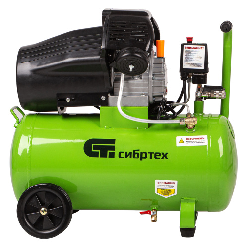 Компрессор воздушный КК-2200/50, 2.2 кВт, 350 л/мин, 50 л, прямой привод, масляный Сибртех по ценам производителя в Уфе с доставкой по всей России