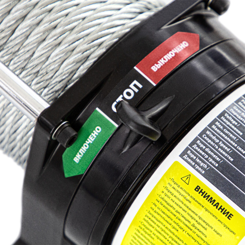 Лебедка автомобильная электрическая LB-3000.3.6 т, 3.4 кВт, 12 В Denzel по ценам производителя в Уфе с доставкой по всей России