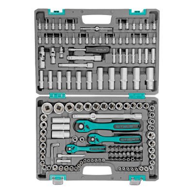 Набор инструментов, 1/4", 3/8", 1/2", Cr-V, S2, усиленный кейс, 151 предмет Stels по ценам производителя в Уфе с доставкой по всей России