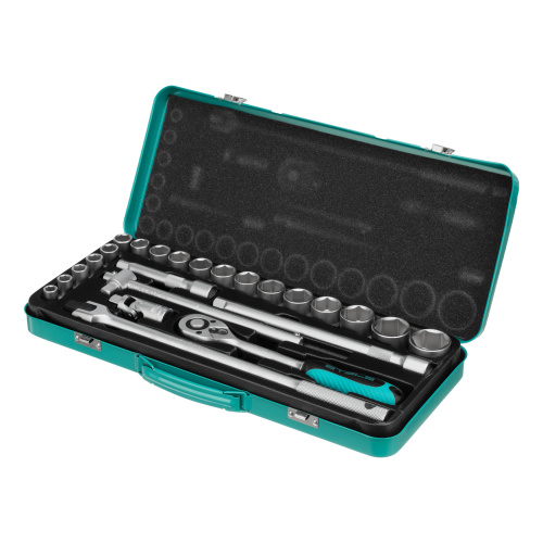 Набор торцевых головок с трещоткой 1/2", 24 предмета Stels по ценам производителя в Уфе с доставкой по всей России