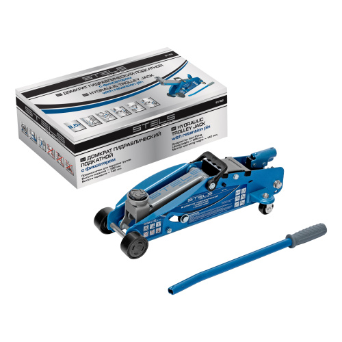 Домкрат гидравлический подкатной 2.5 т, с фиксатором, Safety Pin, 140-385 мм Stels по ценам производителя в Уфе с доставкой по всей России