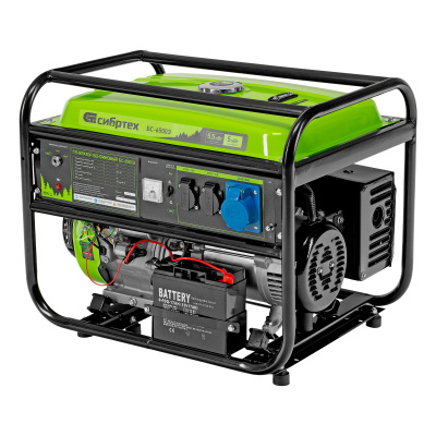 Генератор бензиновый БС-6500Э, 5.5 кВт, 230В, четырехтактный, 25 л, электростартер Сибртех купить в Москве с доставкой по всей России | ProtosMarket.ru