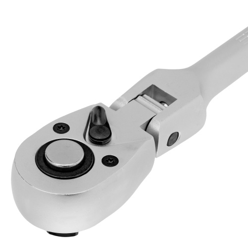 Ключ-трещотка шарнирный 1/2", СrV, 72 зуба, с быстрым сбросом, матовый хром Stels по ценам производителя в Уфе с доставкой по всей России