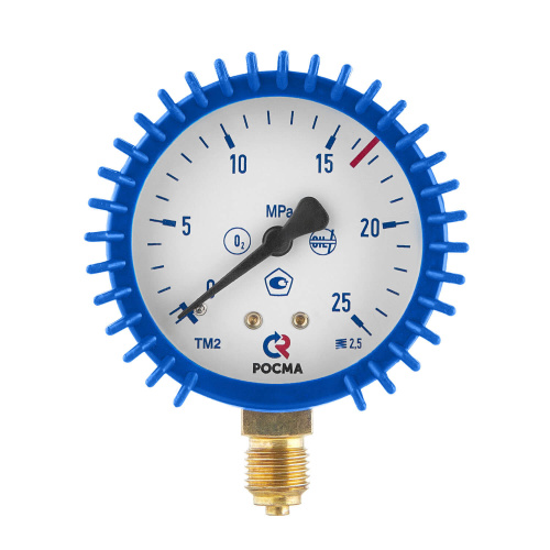 Манометр 25,0 МПа, ⌀63 мм, G1/4, кислород по ценам производителя в Уфе с доставкой по всей России