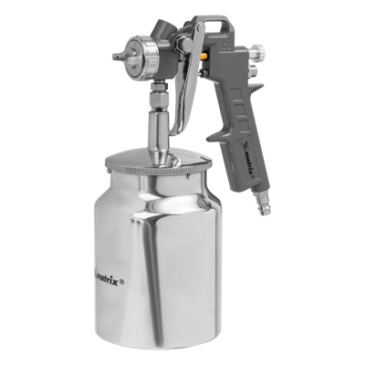 Краскораспылитель пневматический с нижним бачком V 1, 0 л, сопло D 1.2, 1.5 и 1.8 мм Matrix по ценам производителя в Уфе с доставкой по всей России