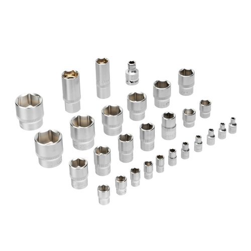 Набор инструментов, 1/2", 1/4", CrV, S2, пластиковый кейс, 82 предмета Denzel по ценам производителя в Уфе с доставкой по всей России