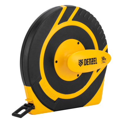 Рулетка геодезическая 50 м х 15 мм, закрытый корпус, фиберглассовая лента Denzel по ценам производителя в Уфе с доставкой по всей России