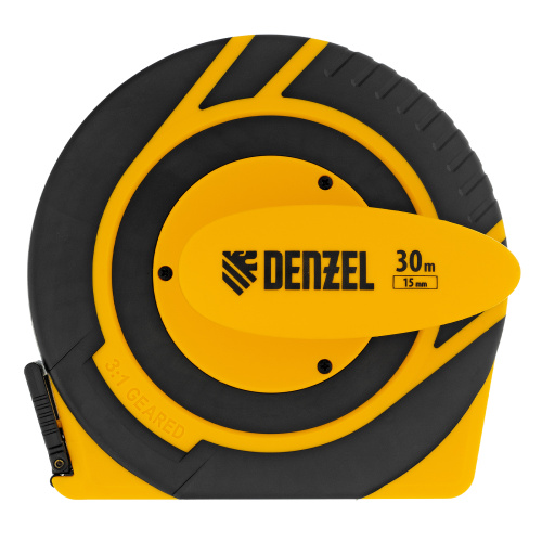Рулетка геодезическая 30 м х 15 мм, закрытый корпус, фиберглассовая лента Denzel по ценам производителя в Уфе с доставкой по всей России
