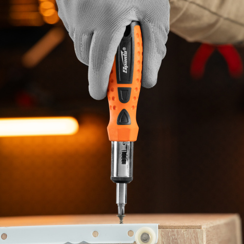 Отвертка реверсивная, биты, головки торцевые, 14 шт, Sparta по ценам производителя в Уфе с доставкой по всей России