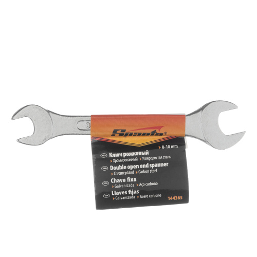 Ключ рожковый, 8 х 10 мм, хромированный Sparta по ценам производителя в Уфе с доставкой по всей России