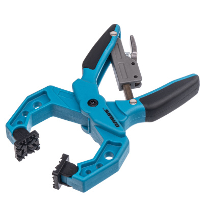 Струбцина клещеобразная 1-1/2, пластиковый корпус, храповой механизм жесткой фиксации, 38 мм Gross по ценам производителя в Уфе с доставкой по всей России