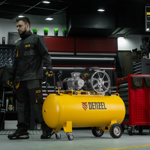 Компрессор воздушный BCI3000-T/200, ременный привод , 3.0 кВт, 200 литров, 530 л/мин Denzel по ценам производителя в Уфе с доставкой по всей России