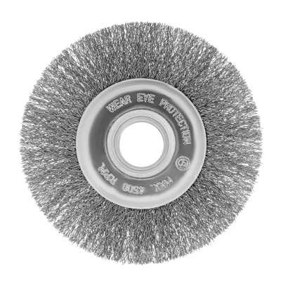 Щетка для УШМ, 125 мм, посадка 22.2 мм, плоская, витая проволока Сибртех по ценам производителя в Уфе с доставкой по всей России