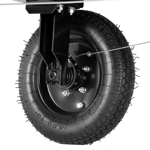 Прицеп для мотоблока TT-500, оцинк., груз. 500 кг, рег. сцепка, колеса 4.00-10, в упаковке Denzel по ценам производителя в Уфе с доставкой по всей России