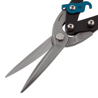 Ножницы по металлу "Piranha", 270 мм, прямой проходной рез, сталь СrMo, двухкомпонентные рукоятки Gross по ценам производителя в Уфе с доставкой по всей России