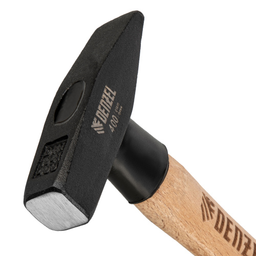 Молоток слесарный, 400 г, кованый квадратный боек, буковая рукоятка Denzel по ценам производителя в Уфе с доставкой по всей России