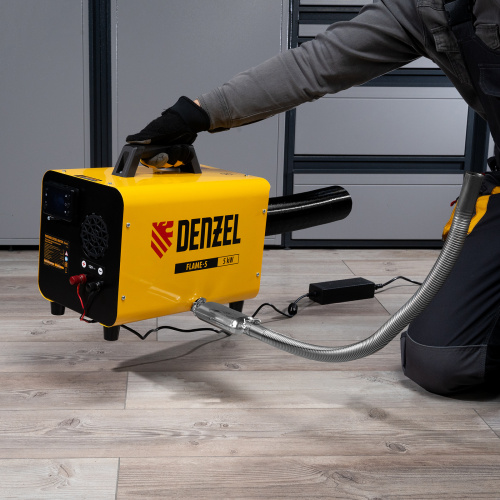 Дизельная тепловая портативная пушка  Flame-5, 5кВт, 300м3/ч, непр.наг., циф. терм. Denzel по ценам производителя в Уфе с доставкой по всей России