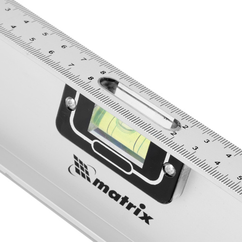 Уровень алюминиевый "Рельс", 1000 мм, 3 глазка (1 поворотный) Matrix по ценам производителя в Уфе с доставкой по всей России