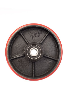 Колесо полиуретан 180х50 мм с подшипником для тележек гидравлических для BF/DF-III/RHP/AC/DF/CW2 по ценам производителя в Уфе с доставкой по всей России