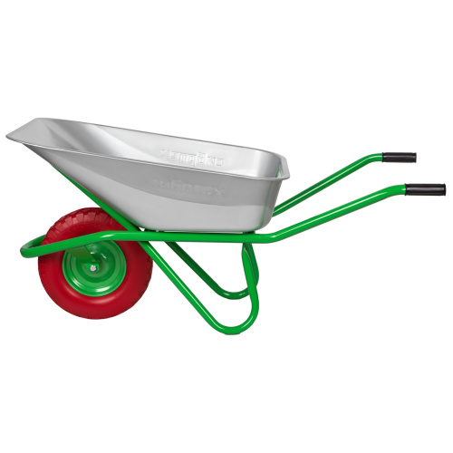 Тачка садово-строительная с PU колесом, грузоподъемность 180 кг, объем 90 л Сибртех по ценам производителя в Уфе с доставкой по всей России