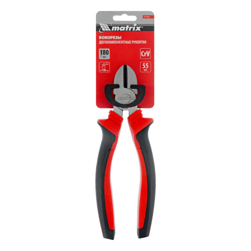 Бокорезы, 180 мм, хром-ванадий, двухкомпонентные рукоятки Matrix купить в Москве с доставкой по всей России | ProtosMarket.ru