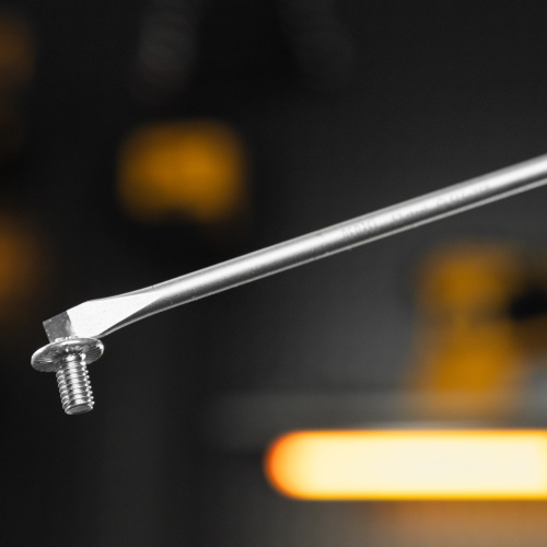 Отвертка, SL5x150 мм, S2, 3к рукоятка Denzel по ценам производителя в Уфе с доставкой по всей России