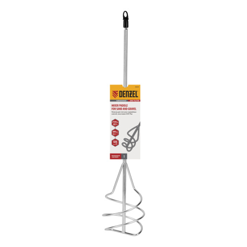 Миксер для песчано-гравийных смесей, 120 х 600 мм, оцинкованный, хвостовик SDS Plus Denzel по ценам производителя в Уфе с доставкой по всей России