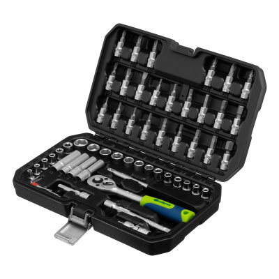 Набор инструментов, 1/4", пластиковый кейс 56 предметов Сибртех по ценам производителя в Уфе с доставкой по всей России