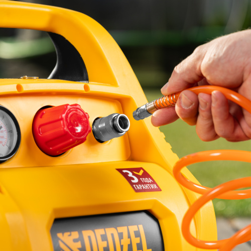 Компрессор воздушный безмасляный РС 1/6-180,1, 1 кВт, 180 л/мин, 6 л Denzel по ценам производителя в Уфе с доставкой по всей России