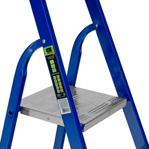 Стремянка, 4 ступени, стальной профиль, алюминиевые ступени Сибртех по ценам производителя в Уфе с доставкой по всей России