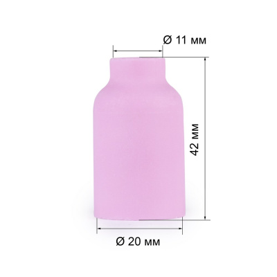 FoxWeld Сопло керам. 11,0мм №7 газ.линза (701.0423/ТС0034, 42мм, пр-во FoxWeld/КНР) купить в Москве с доставкой по всей России | ProtosMarket.ru