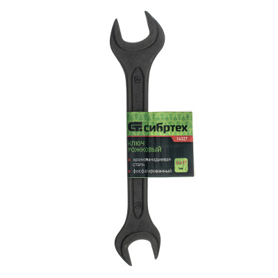 Ключ рожковый,14 х 17 мм, CrV, фосфатированный Сибртех по ценам производителя в Уфе с доставкой по всей России