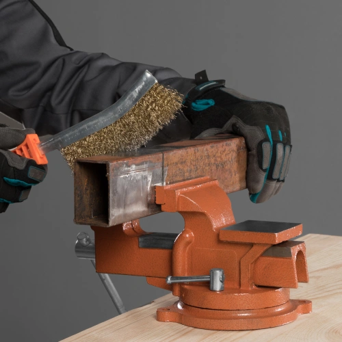 Тиски слесарные, 100 мм, поворотные, с наковальней Sparta по ценам производителя в Уфе с доставкой по всей России