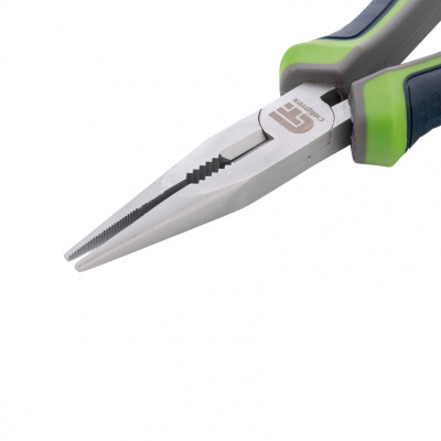 Длинногубцы прямые, 180 мм, трехкомпонентные рукоятки Сибртех по ценам производителя в Уфе с доставкой по всей России